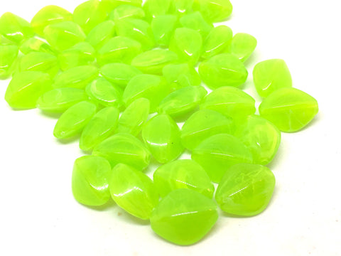 Lime Green beads, The Joy Collection Bangle Making, Jewelry Making, 17mm Polygon beads, statement necklace, light green acrylic beads, mint