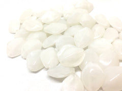 White beads, The Joy Collection Bangle Making, Jewelry Making, 17mm Polygon beads, statement necklace, white acrylic beads, necklace