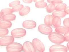 Blush Pink FROSTED round beads, pink circular beads, Bangle Making, Jewelry Making, 21mm oval Beads, baby pink Jewelry, light pink jewelry