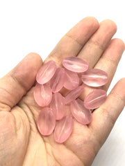 Blush Pink FROSTED round beads, pink circular beads, Bangle Making, Jewelry Making, 21mm oval Beads, baby pink Jewelry, light pink jewelry