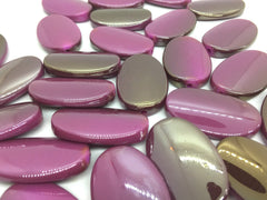 36mm Purple & Silver Ombre Beads, big beads, bangle beads, Acrylic big beads, silver beads, silver bangle, purple metallic jewelry bracelet