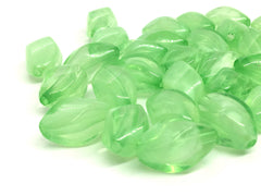 Green Translucent Beads, 20mm Beads, Balmy Collection, Oval Beads, Bangle Beads, Bracelet Beads, necklace beads, green bangle jewelry