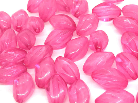 Pink Translucent Beads, 20mm Beads, Balmy Collection, Oval Beads, Bangle Beads, Bracelet Beads, necklace beads, pink bangle jewelry