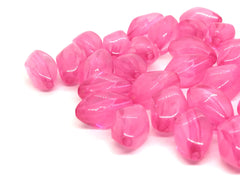 Pink Translucent Beads, 20mm Beads, Balmy Collection, Oval Beads, Bangle Beads, Bracelet Beads, necklace beads, pink bangle jewelry