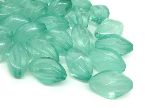 Mint Translucent Beads, 20mm Beads, Balmy Collection, Oval Beads, Bangle Beads, Bracelet Beads, necklace beads, green bangle jewelry