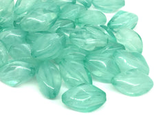 Mint Translucent Beads, 20mm Beads, Balmy Collection, Oval Beads, Bangle Beads, Bracelet Beads, necklace beads, green bangle jewelry