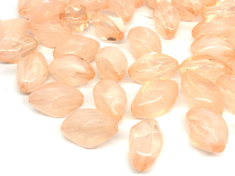 Peach Translucent Beads, 20mm Beads, Balmy Collection, Oval Beads, Bangle Beads, Bracelet Beads, necklace beads, coral bangle jewelry