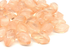 Peach Translucent Beads, 20mm Beads, Balmy Collection, Oval Beads, Bangle Beads, Bracelet Beads, necklace beads, coral bangle jewelry