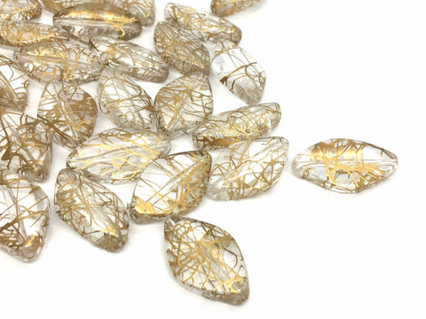 Gold & Resin Beads, 27mm Beads, big acrylic beads, bracelet necklace earrings, jewelry making, acrylic bangle beads, gold beads, lucite bead