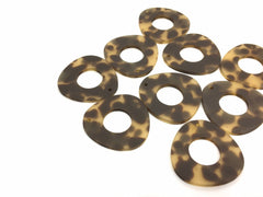 Blonde Tortoise Shell Acrylic Blanks Cutout, Circle blanks, earring pendant jewelry making, 36mm circle jewelry, 1 Hole circle bangle, jewe