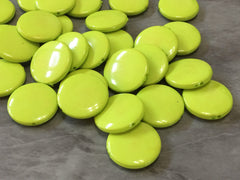 Apple Green round beads, lime circular beads, Bangle Making, Jewelry Making, 22mm Circle Beads, green Jewelry beads, light green beads