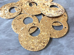 Glitter Round 42mm Circles, gold jewelry DIY blanks, circles for earrings or necklace, round gold earrings, geometric boho rhinestone