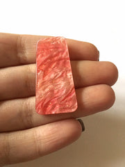 Glitter Coral Tortoise Shell Acrylic Blanks Cutout, earring pendant jewelry making, 38mm jewelry, 1 Hole earring blanks, geode agate