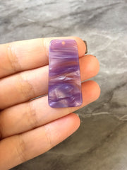 Purple Wave resin Acrylic Blanks Cutout, earring pendant jewelry making, 38mm blue 1 Hole earring blanks, amethyst earrings turquoise