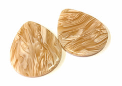 Tan Beach Tortoise Shell Acrylic Blanks Cutout, teardrop earring pendant jewelry making, 40mm 1 Hole earring blanks, geode agate