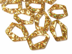 Gold Holograph Starburst foil Acrylic Blanks Cutout, earring pendant jewelry making, 42mm 1 Hole earring blanks, gold jewelry diy