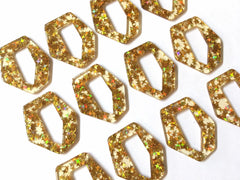 Gold Holograph Starburst foil Acrylic Blanks Cutout, earring pendant jewelry making, 42mm 1 Hole earring blanks, gold jewelry diy