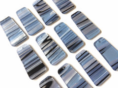 Blue Black White Striped resin Tortoise Shell resin Acrylic Blanks Cutout, earring pendant jewelry making, 38mm 1 Hole earring blanks