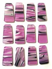 Purple Black White Striped resin Tortoise Shell resin Acrylic Blanks Cutout, earring pendant jewelry making, 38mm 1 Hole earring blanks