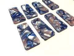 Royal Blue & Blush Watercolor resin Tortoise Shell resin Acrylic Blanks Cutout, earring pendant jewelry making, 38mm 1 Hole earring blanks