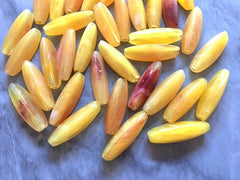 Marigold Yellow Beads, The KISS Collection, yellow beads, 30mm Beads, big acrylic beads, yellow jewelry, bracelet necklace wire metal bangle