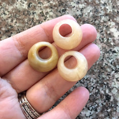 Resin tan Acrylic circles, 20mm donut hole circle, tortoise shell hoop earrings, craft supplies jewelry making, necklace chain pendant