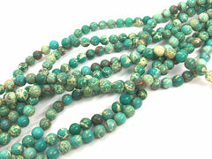 Natural Regalite Beads Strands, Round Dyed beads, Round beads, green beads, 8mm seafoam beads, 15" strand agate strung beads