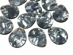Gray Tortoise Shell Acrylic Blanks Cutout, teardrop blanks, earring bead jewelry making, 27mm jewelry, 1 Hole tortoise blanks colorful