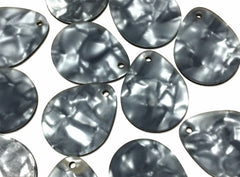 Gray Tortoise Shell Acrylic Blanks Cutout, teardrop blanks, earring bead jewelry making, 27mm jewelry, 1 Hole tortoise blanks colorful
