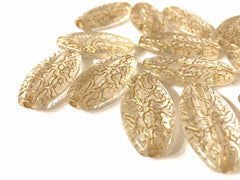 Vintage 28mm Gold swirl ovals, bracelet necklace earrings, jewelry making, geometric earrings, minimalist blanks, simple gold jewelry