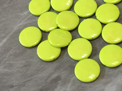 Apple Green round beads, lime circular beads, Bangle Making, Jewelry Making, 22mm Circle Beads, green Jewelry beads, light green beads