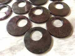 Glitter purple black Tortoise Shell Acrylic Blanks Cutout, earring pendant jewelry making, 32mm 1 Hole earring blanks, geode agate