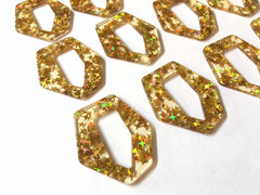 Gold Holograph Starburst foil Acrylic Blanks Cutout, earring pendant jewelry making, 42mm 1 Hole earring blanks, gold jewelry diy