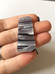 Gray Black White Striped resin Tortoise Shell resin Acrylic Blanks Cutout, earring pendant jewelry making, 38mm 1 Hole earring blanks