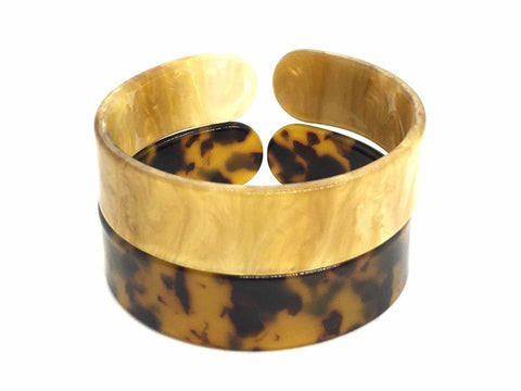 Brown or Blonde Tortoise Shell Bracelet Blanks, resin lucite tortoise shell acetate celluloid jewelry, animal print bracelet monogram blanks