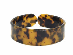 Brown & Black Tortoise Shell Bracelet Blanks, resin lucite tortoise shell acetate celluloid jewelry, animal print bracelet monogram blanks