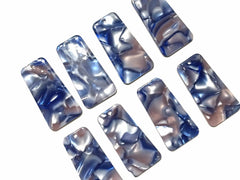 Royal Blue & Blush Watercolor resin Tortoise Shell resin Acrylic Blanks Cutout, earring pendant jewelry making, 38mm 1 Hole earring blanks