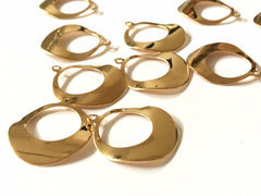 Gold Mirror earring circle blanks, necklace DIY blanks, earring bead jewelry making, gold beaded jewelry, gold earrings circle