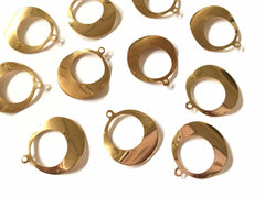 Gold Mirror earring circle blanks, necklace DIY blanks, earring bead jewelry making, gold beaded jewelry, gold earrings circle