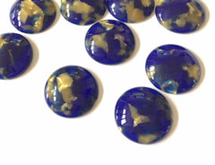 Royal Blue Gold Foil Tortoise Shell Acrylic Blanks Cutout, Circle blanks, earring jewelry making, 17mm jewelry, stud earring blanks tortoise