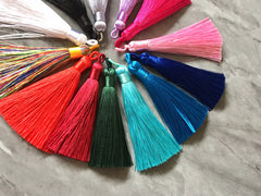 Colorful Tassels, tassel earrings, Silk Tassels, 3 Inch 80mm Tassel, DIY jewelry, tassel necklace, rainbow tassels, mandala necklace