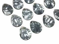 Gray Tortoise Shell Acrylic Blanks Cutout, teardrop blanks, earring bead jewelry making, 27mm jewelry, 1 Hole tortoise blanks colorful
