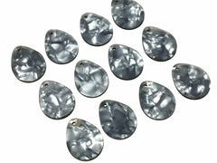 Gray Tortoise Shell Acrylic Blanks Cutout, teardrop blanks, earring bead jewelry making, 27mm jewelry, 1 Hole tortoise blanks colorful
