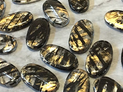 Black & Gold Resin beads, black beads, Bangle Making, Jewelry Making, 30mm Beads, black Jewelry necklace, painted jewelry gold