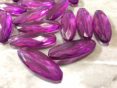 Purple oval beads 40mm purple beads, Bangle Making, Jewelry Making, purple Jewelry necklace, purple Statement chunky beads bib