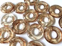Brown crackle Acrylic 30mm Beads, brown dinosaur beads, Colorful beads, circle circular Beads, Gemstones Chunky Beads, brown jewelry