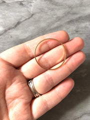 30mm Gold Metal circles, bracelet necklace earrings, jewelry making, geometric earrings, triangle blanks, simple round minimalist jewelry