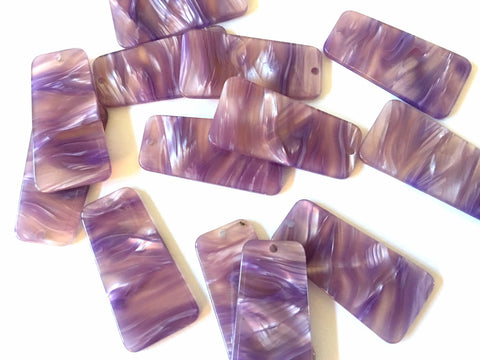 Brushed Purple resin Tortoise Shell resin Acrylic Blanks Cutout, earring pendant jewelry making, 38mm 1 Hole earring blanks, lavender lilac