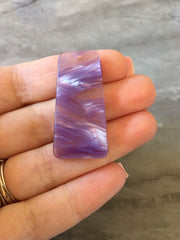 Brushed Purple resin Tortoise Shell resin Acrylic Blanks Cutout, earring pendant jewelry making, 38mm 1 Hole earring blanks, lavender lilac