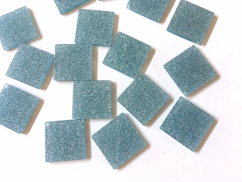 Blue GLITTER diamond Blanks Cutout, jewelry blanks, earring bead jewelry making, 28mm square jewelry, 1 Hole charm necklace diamond